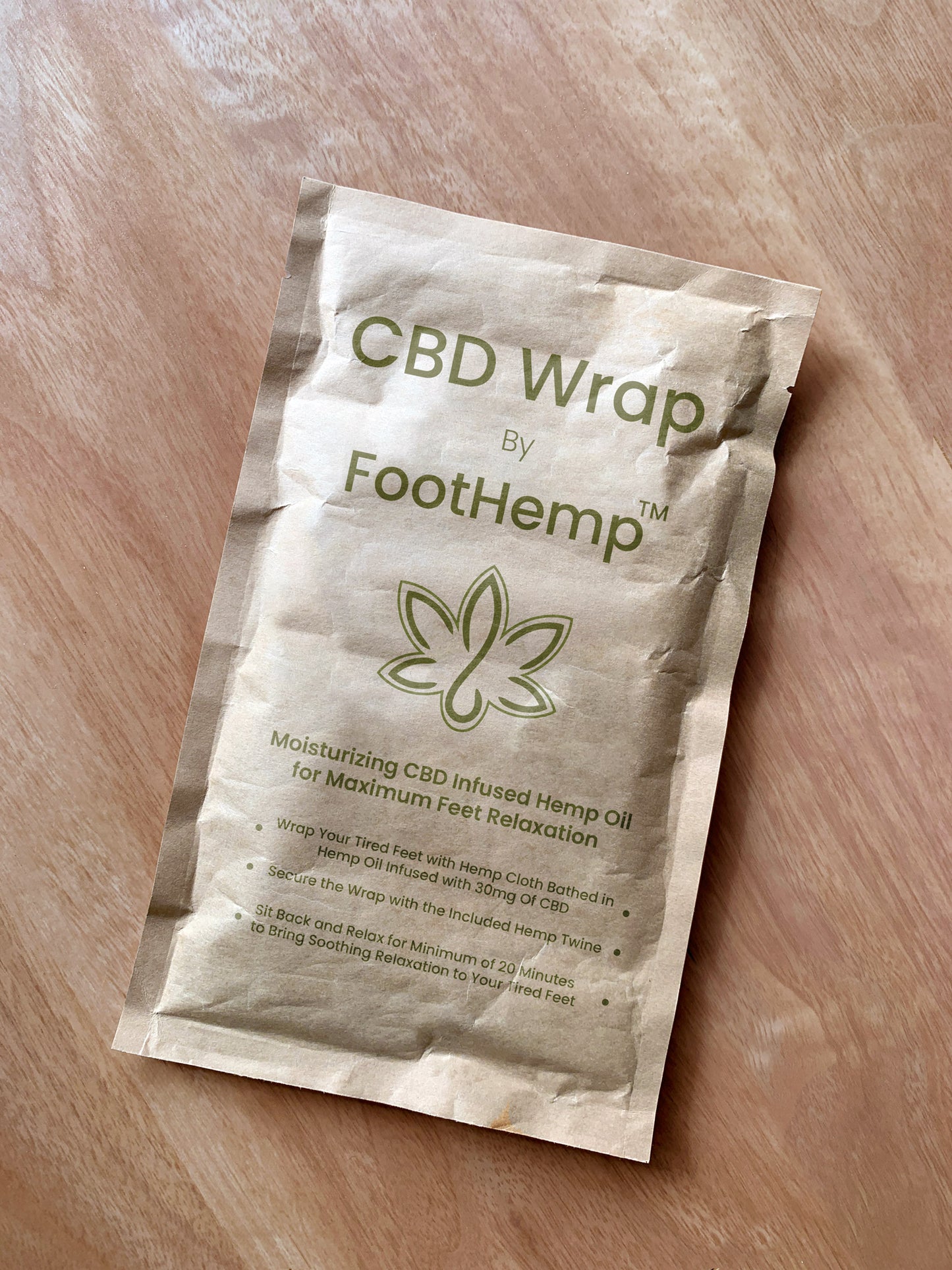 cbd wrap package by foothemp