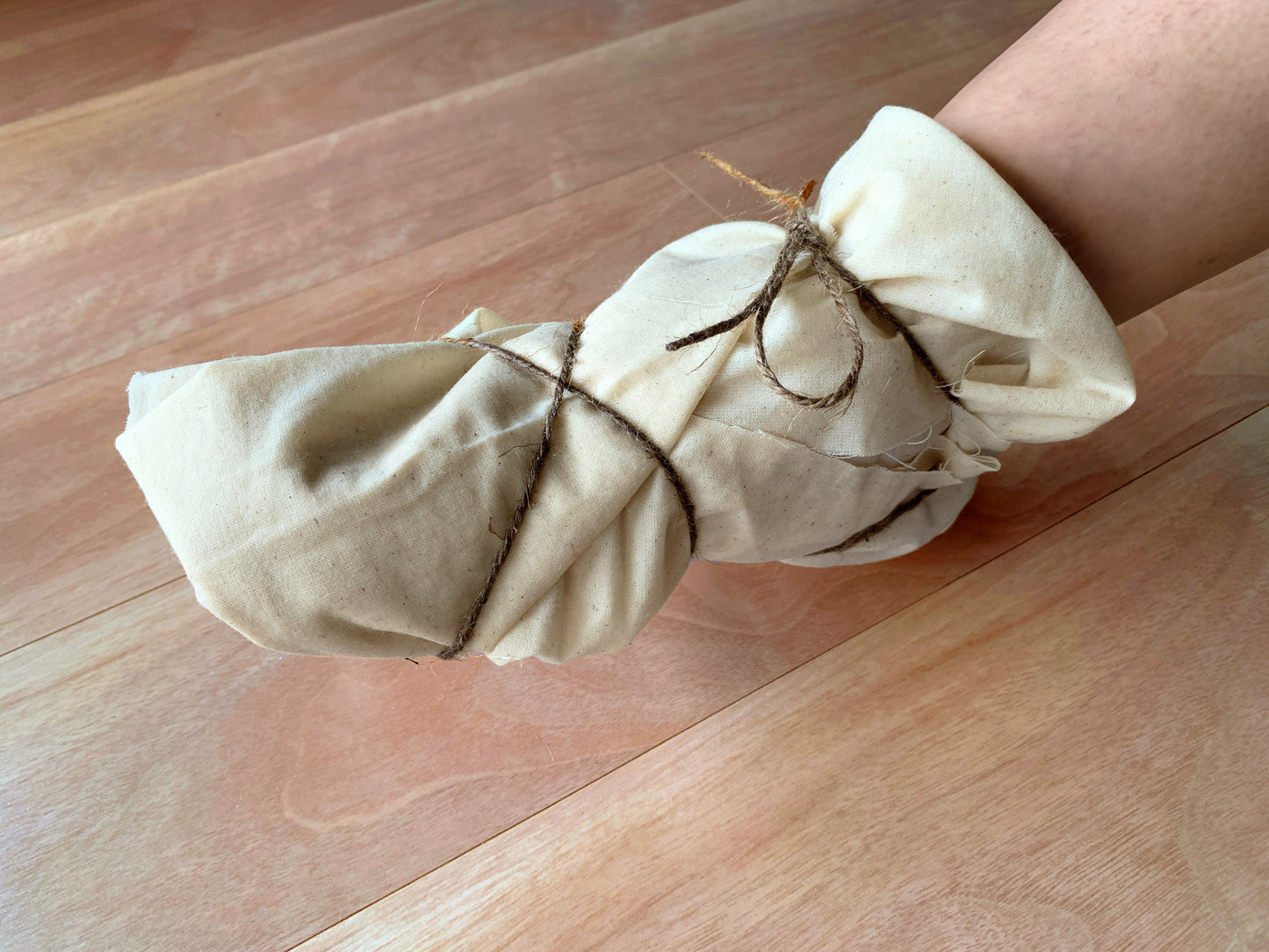 cbd wrapped on foot