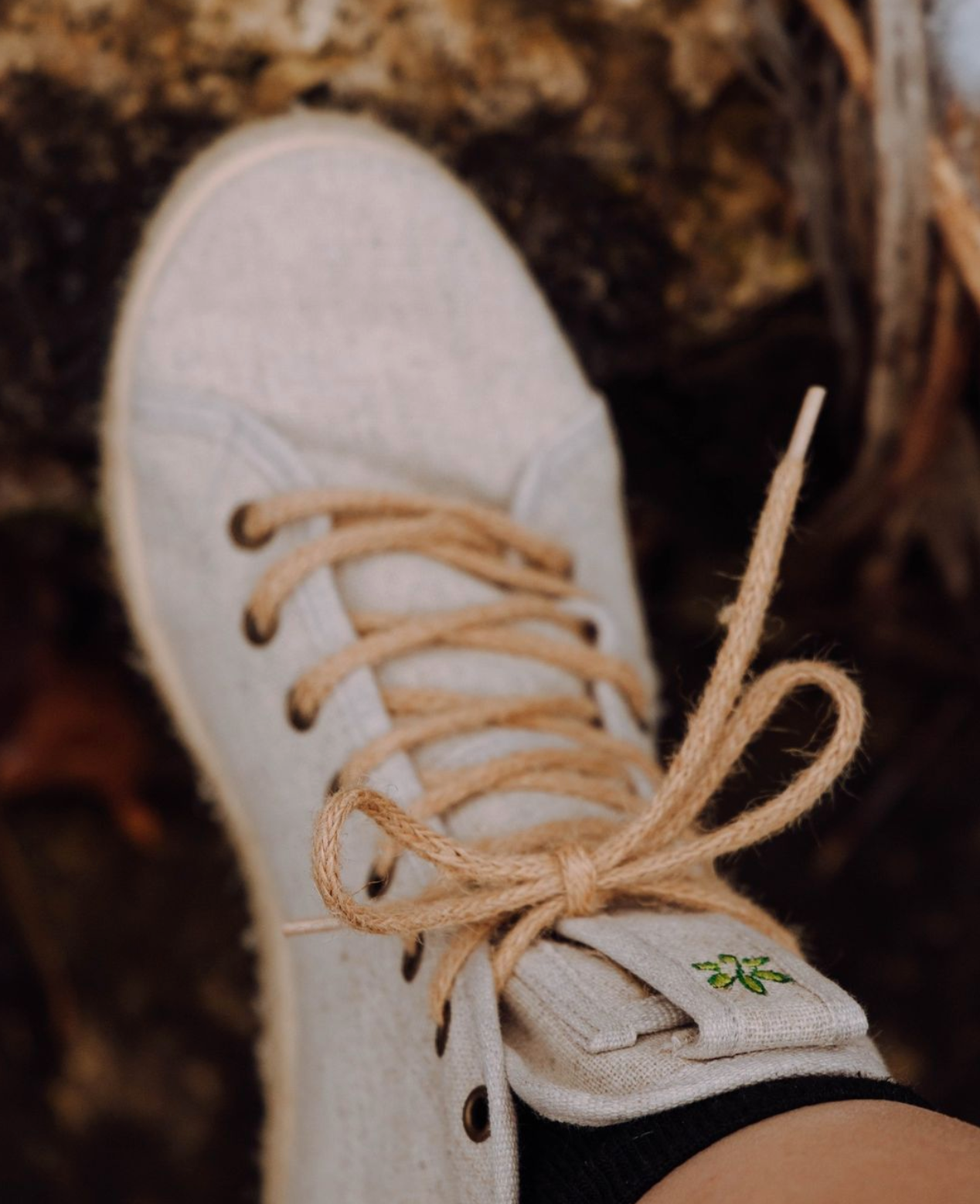 hemp shoes for women in cream color