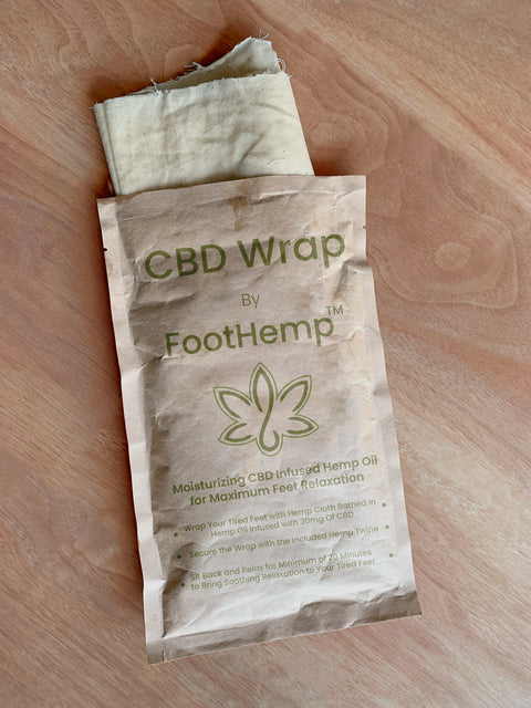 cbd wrap package opened by foothemp