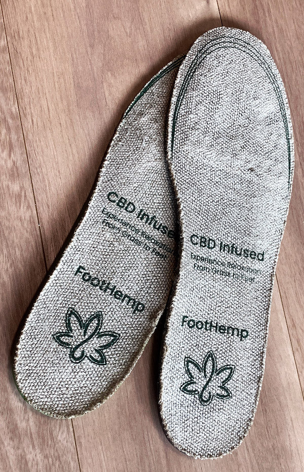CDB infused insoles in grey color